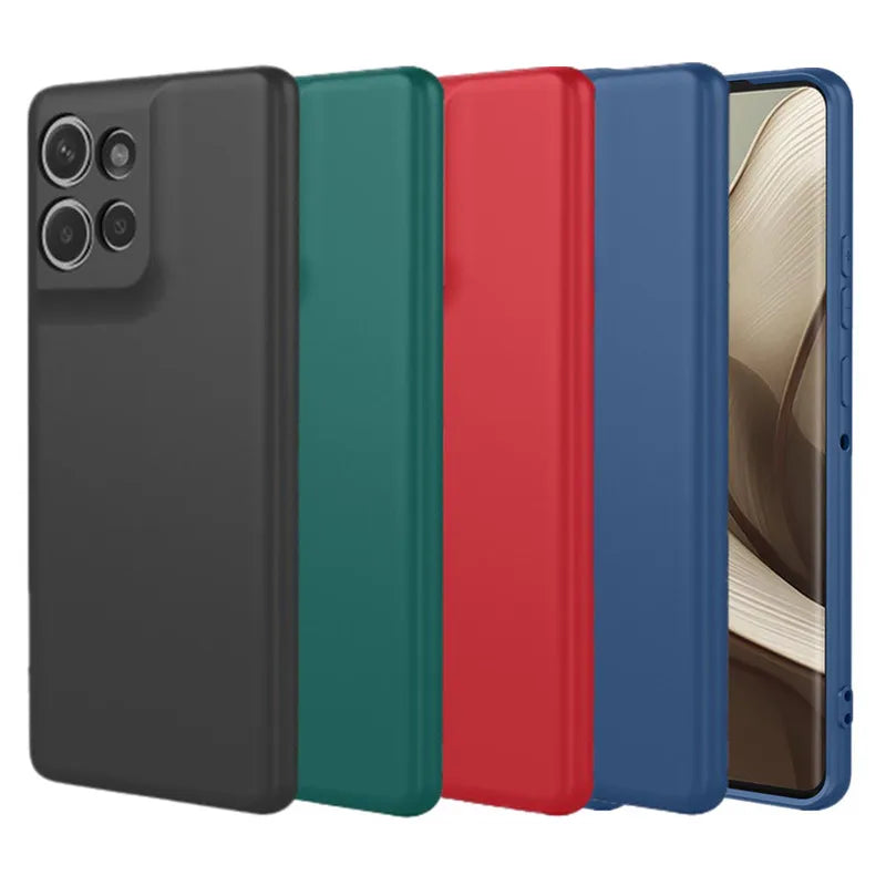 Custodia flessibile in silicone liquido TPU per Motorola Edge 50 Neo Pro Moto Edge 60 Stylus Fusion Ultra Cover protettiva Fundas Coque