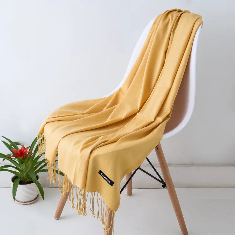 Sciarpa di Pashmina da donna Scialli Morbida sensazione cashmere Foulard viaggio - immagine 17