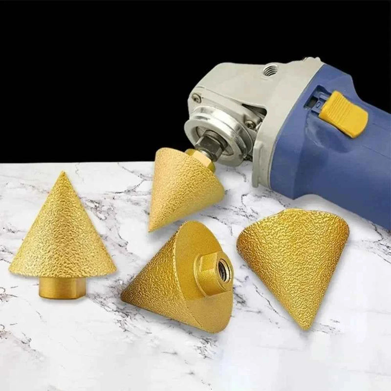 Fresa a cono diamantata per smussatura e sbavatura 38/50mm M10 M14, punta per punzonatura ed espansione, mola per lucidatura e intaglio