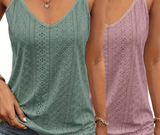 2 Pezzi di Gilet da Donna Stile Y2K con Scollo a V - immagine 5