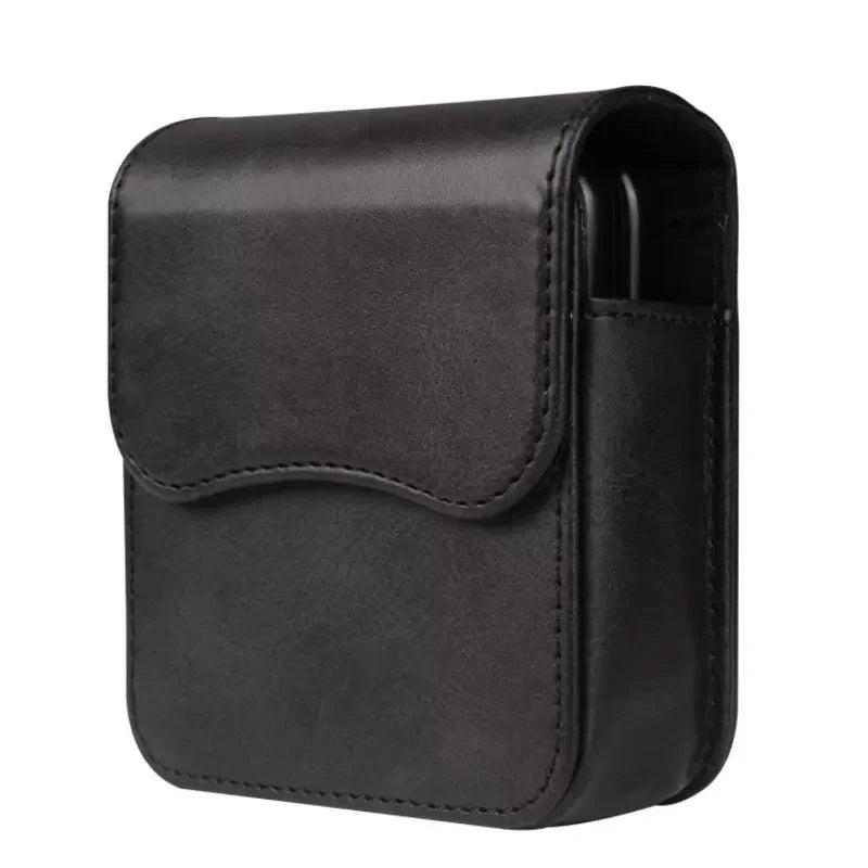 Schermo pieghevole Flip in pelle premium Proteggi per Samsung Z 7 6 5 - nero
