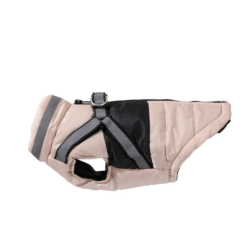 Cappotto per cani con imbracatura Vestiti caldi invernali di piccola taglia media - immagine 9