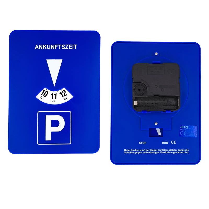 Disco di Parcheggio Portatile in Plastica con Timer per Visualizzazione Orario Arrivo