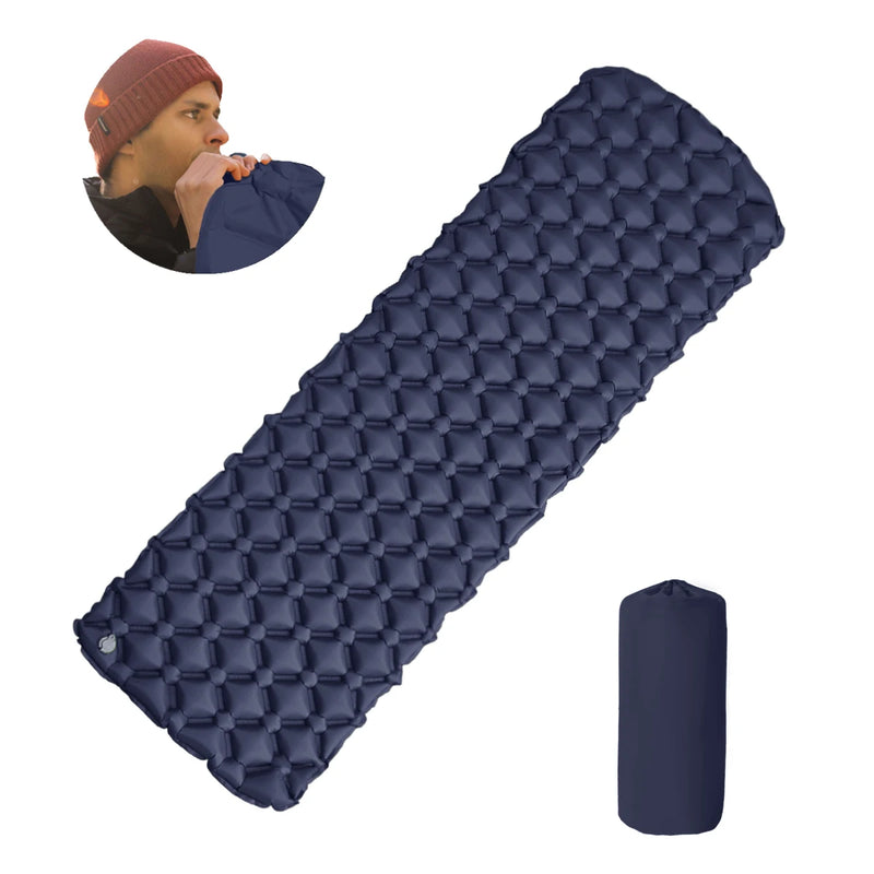 Materassino Gonfiabile Campeggio Ultraleggero con Cuscino – Tappetino Outdoor Pieghevole con Pompa Integrata