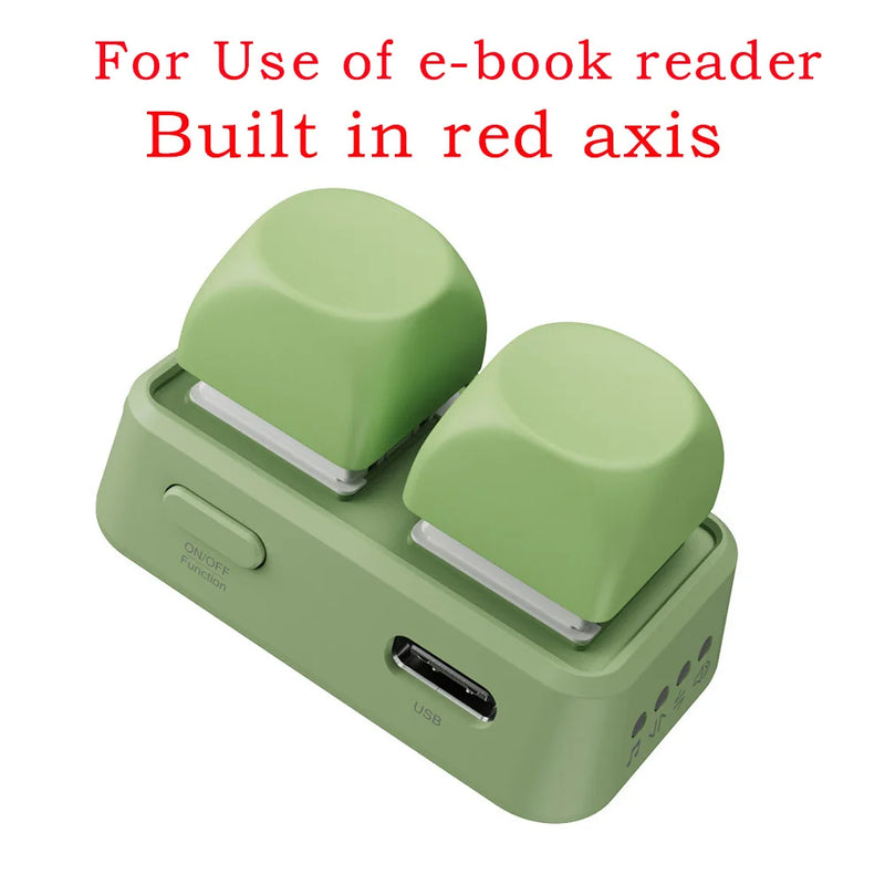 2025 Tastiera Doppio Pulsante E-book Page Turner Per Tablet Telefono Mobile Blue Tooth Telecomando Scorri Visi brevi per Android/IOS