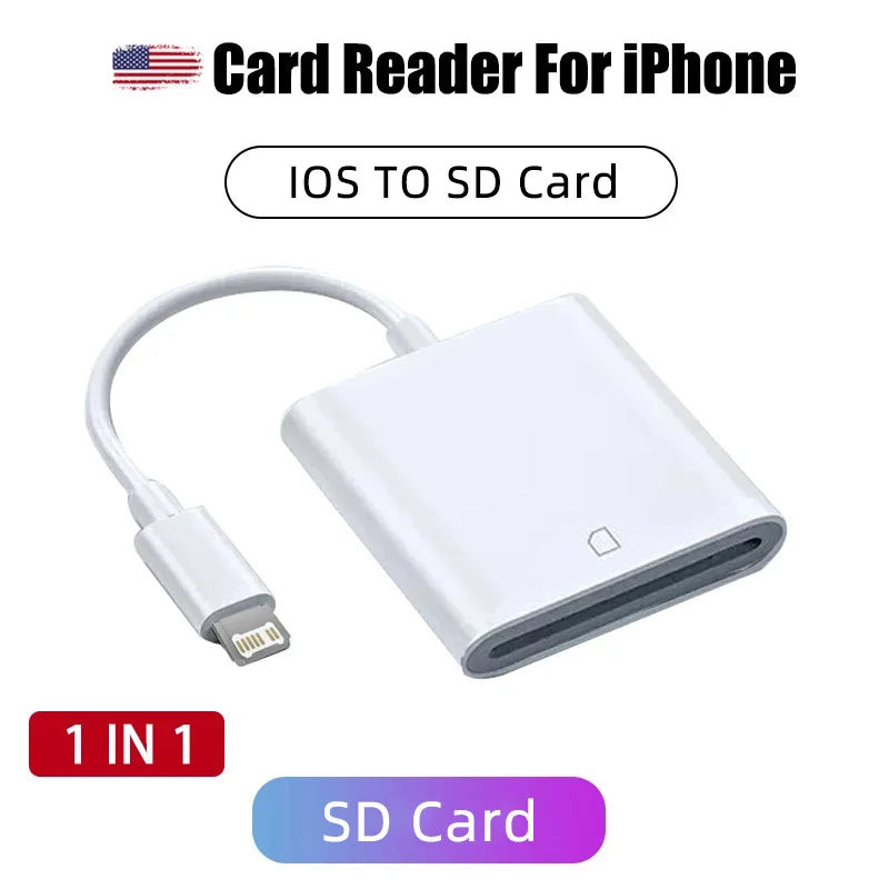 Lettore di Schede USB per iPhone Visualizzatore Foto da Fotocamera Caccia - immagine 8