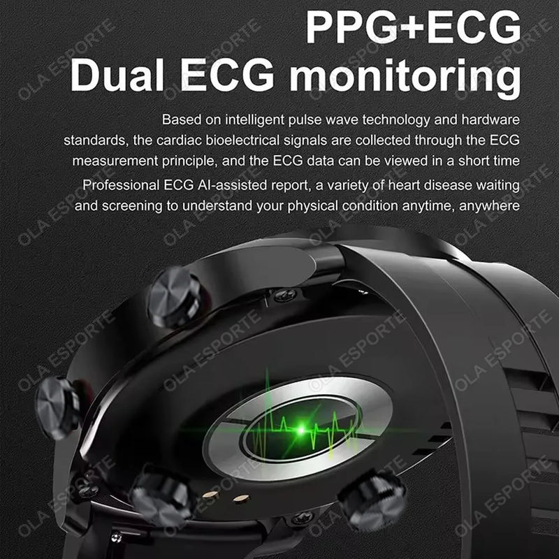 2025 NUOVO Astuto Della Vigilanza Delle Donne Degli Uomini AMOLED Schermo Bluetooth Chiamata Full Touch Screen Meteo Chiamata Sport Braccialetto Intelligente 5ATM Impermeabile