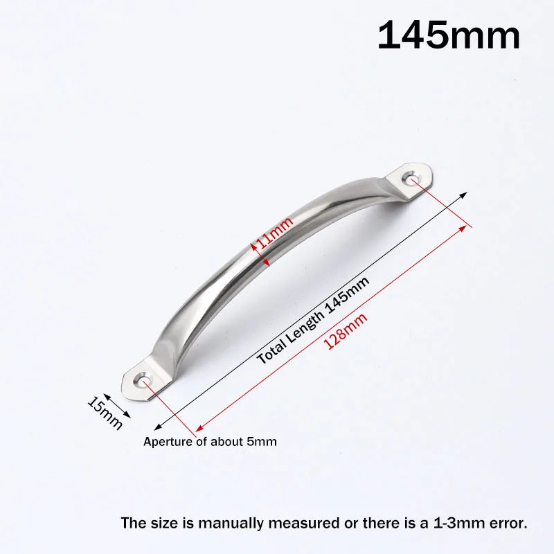 Maniglie per porte multiuso in acciaio inossidabile da 2 pezzi - 145MM(11mm) - immagine 5