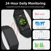 LIGE Braccialetti intelligenti senza schermo con frequenza cardiaca Sonno AI Monitor - immagine 3