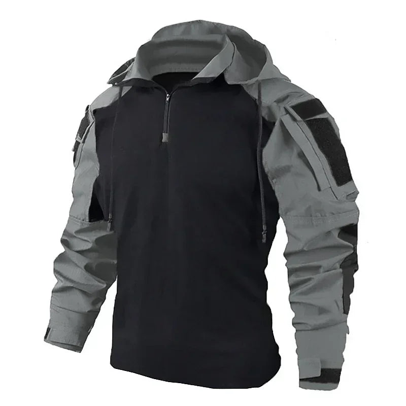 Magliette tattiche Camicie da combattimento T-shirt traspirante a maniche lunghe uomo - gray L-65-75kg - immagine 25