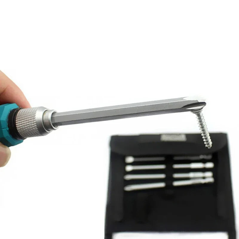 Set di cacciaviti da 9 pezzi/set Cacciavite Phillips a taglio Kit di utensili manuali per riparazioni domestiche elettriche magnetiche