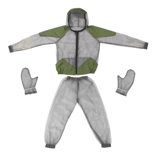 Outdoor Mosquito Repellent Suit Bug Jacket Mesh abiti con cappuccio pesca giacca da - immagine 2