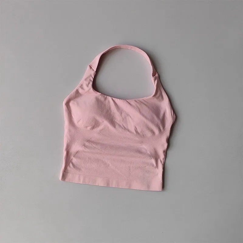Gilet da yoga con scollo all'americana sport corsa antiurto - Pink S - immagine 31