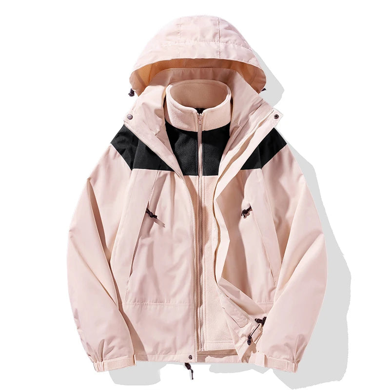Nuove giacche da esterno tre in uno Moda semplice adatta per uomo Donna - immagine 8