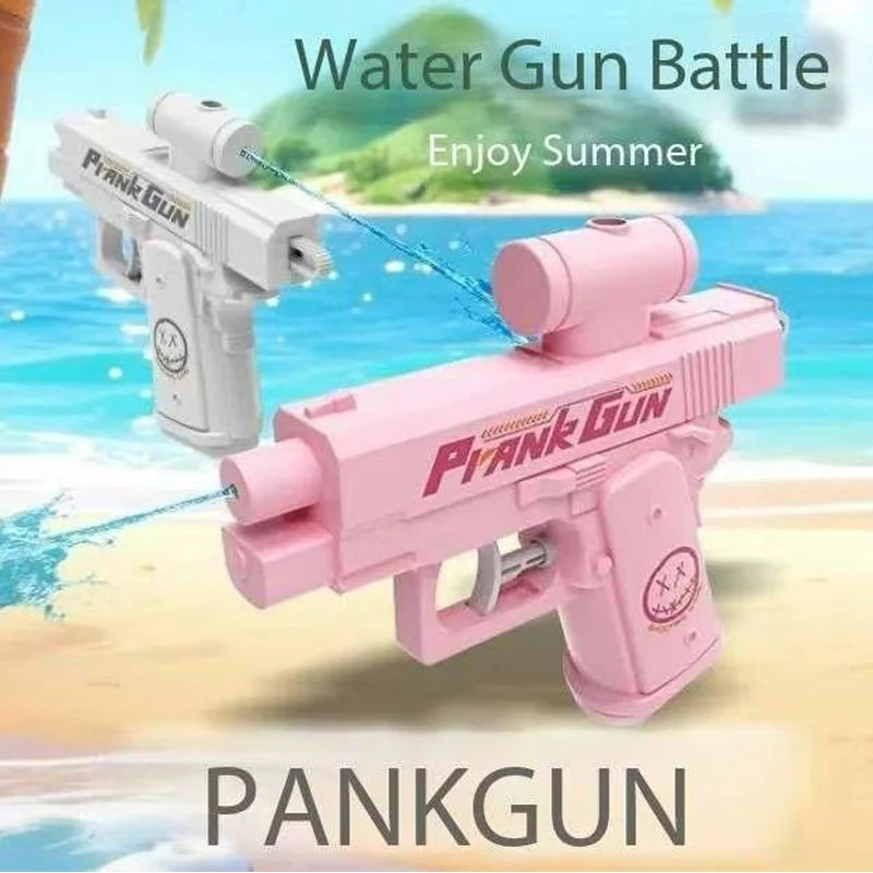 Divertente pistola ad acqua inversa bifacciale - Giocattolo scherzo estivo, mini spruzzatore d'acqua tattico per bambini e adulti, lotta in acqua sulla spiaggia in piscina
