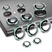 Custodia protettiva obiettivo fotocamera vetro diamante Bling per Samsung Galaxy