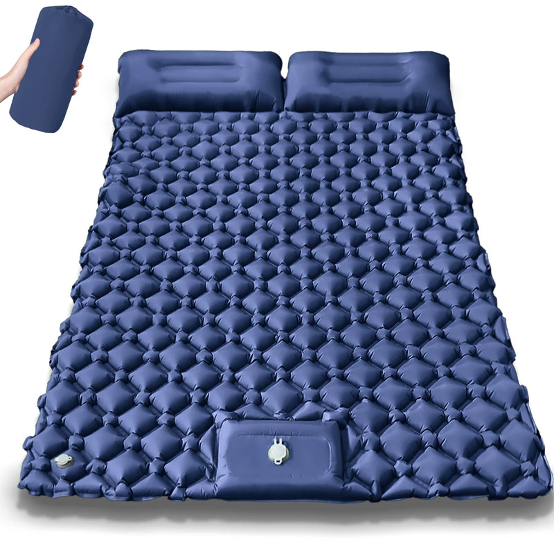 Materassino Gonfiabile Campeggio Ultraleggero con Cuscino – Tappetino Outdoor Pieghevole con Pompa Integrata