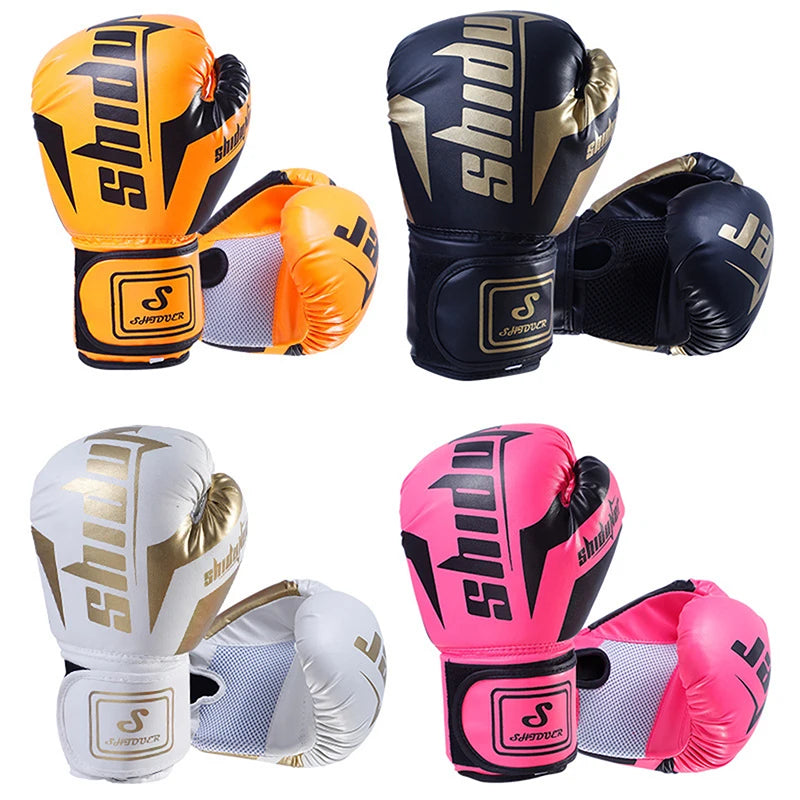 Guanti da Boxe Traspiranti 6/10 oz – Muay Thai, Sanda, Taekwondo per Adulti e Bambini