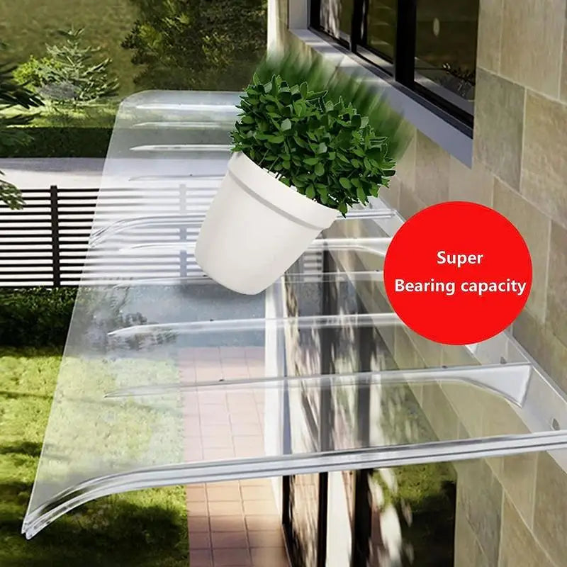 Tettuccio invisibile per porta d'ingresso 40x40 cm finestra PC resistente - immagine 5