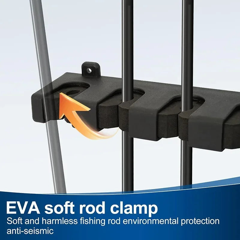 Supporti per canna da pesca Supporto asta verticale a 6 canne palo modulare - immagine 4