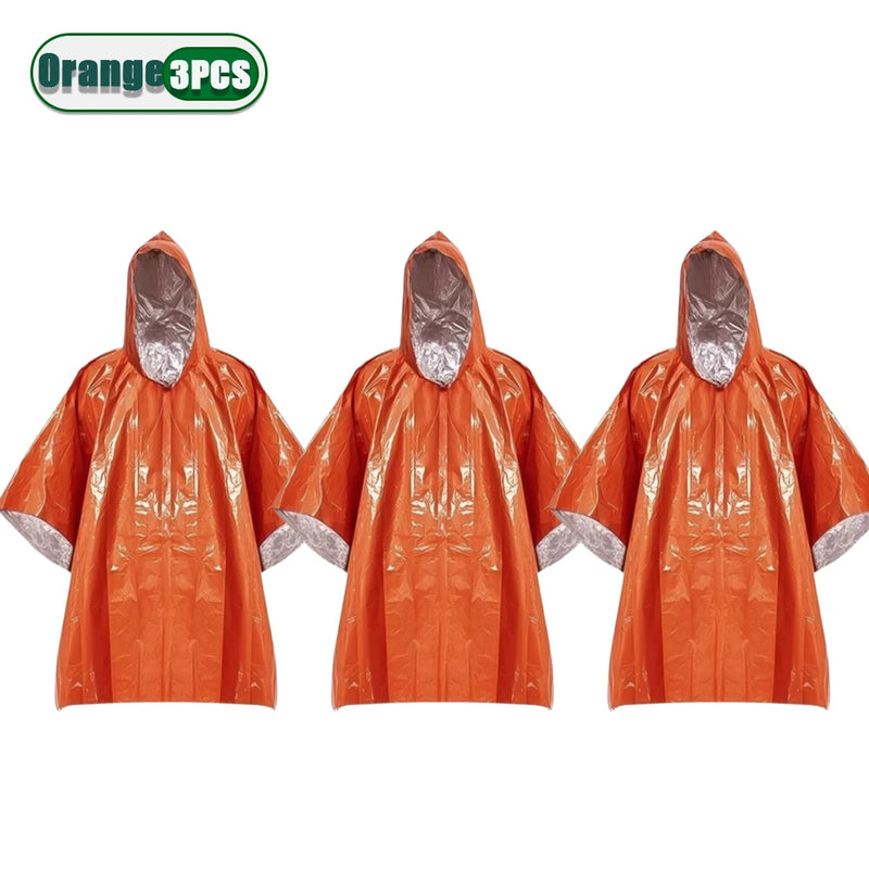 Coperta Termica di Emergenza in Mylar (1-10pz) – Poncho Isotermico Survival Anti-Freddo & Outdoor - Campeda