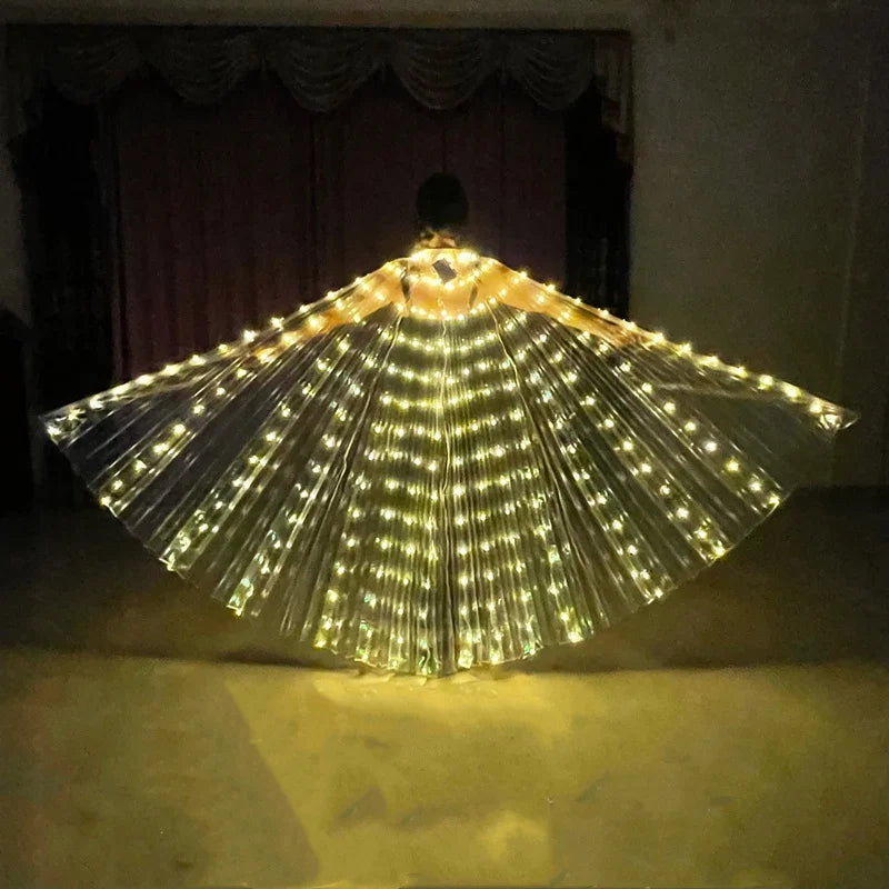 Ali a LED di danza del ventre Isis Ala Halloween Prop Lampada brillante - immagine 8