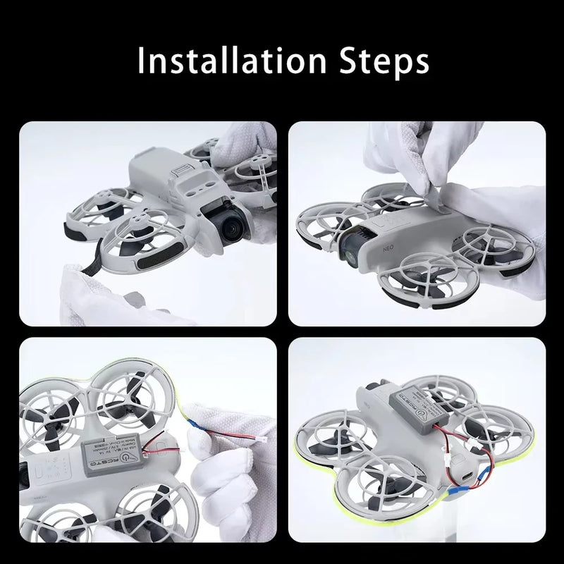 Per DJI Neo Light Strip LED Volo notturno Luminosità Cintura lampada impermeabile regolabile per accessori per droni DJI Neo