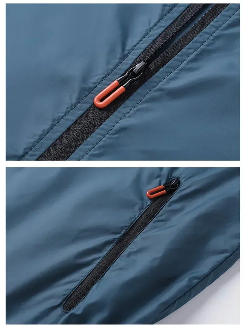 Bomber uomo leggero MoonSpecial – giacca traspirante impermeabile con protezione UV per attività outdoor - Campeda