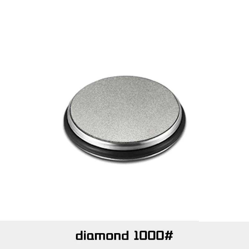 Affilacoltelli Professionale 15° 20° con Pietra Diamantata - Affilatore Rotante a Doppio Angolo per Coltelli da Cucina