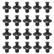 Rivetti Auto 8mm in Plastica Nera – Clip di Fissaggio Premium per Paraurti, Parafango e Pannelli, Compatibili con Toyota, Nissan, Kia, Subaru - Campeda