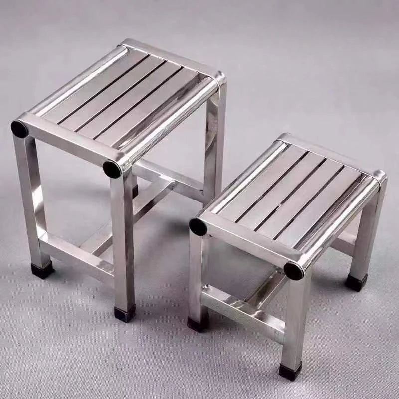 Sgabello multiuso in acciaio inossidabile da 1 pezzo: sgabello durevole, spesso e robusto, ideale per soggiorno, bagno, cucina e corridoi