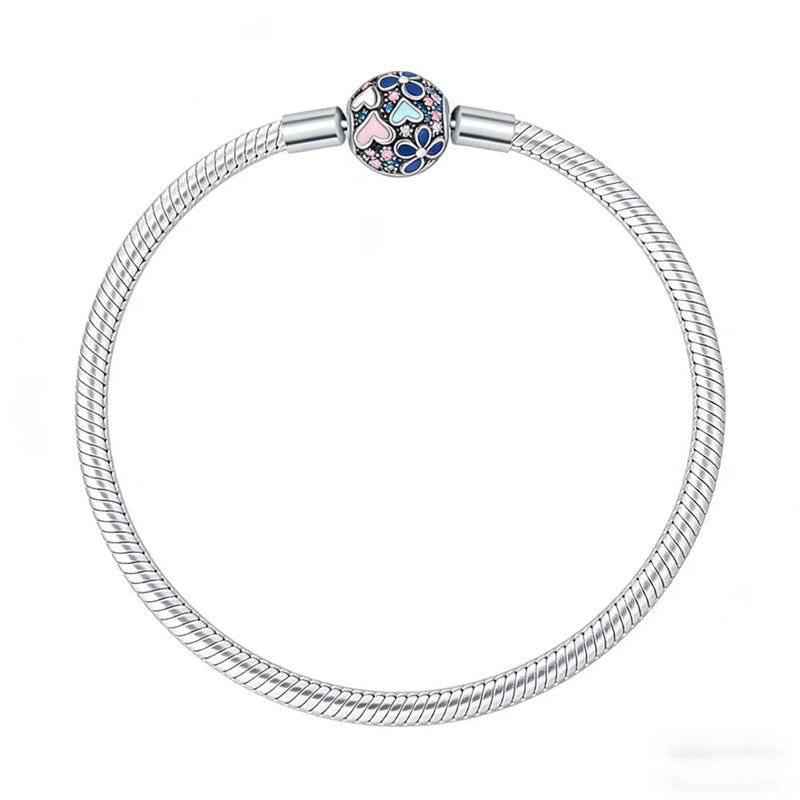 Bracciali in Argento Sterling 925 con Chiusura a Cuore e Catena Serpente - sphere 17 centimetri - immagine 17