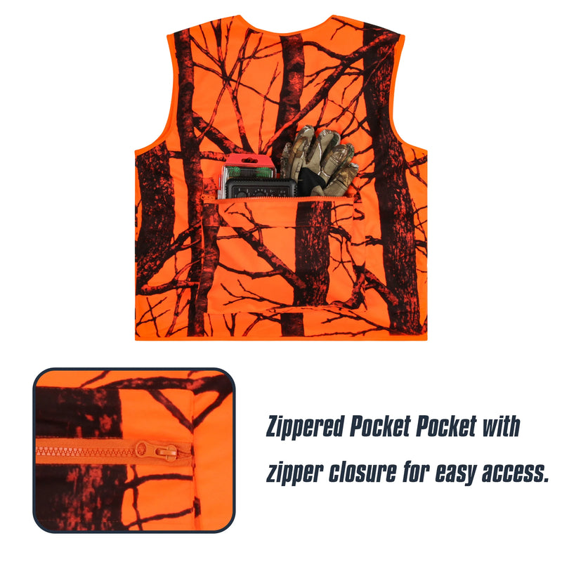 GUGULUZA M-4XL Gilet da esterno uomo Escursionismo Pesca Caccia multi-tasche - immagine 6