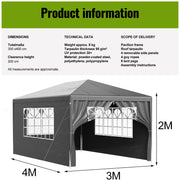Gazebo LOEFME 3x4m per Esterni Ideale Giardino Fai-da-te - immagine 3