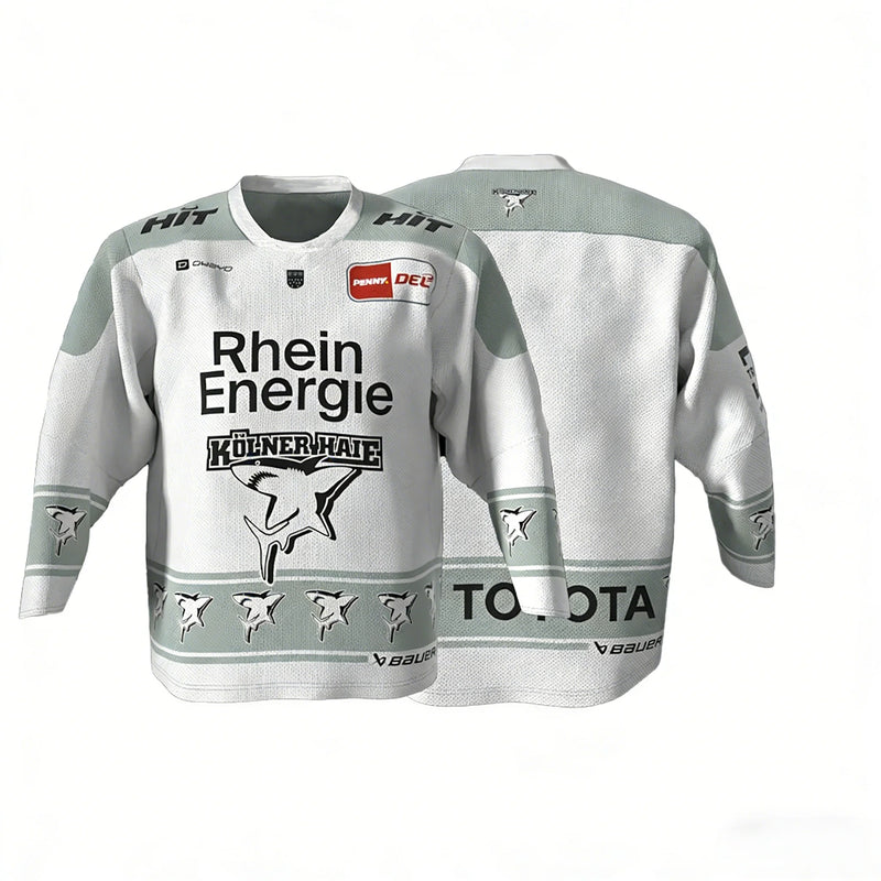 Köln Haier MacLeod Maglia da Hockey su Ghiaccio Tedesca 89 Russell DEL Genitore-Figlio - immagine 14