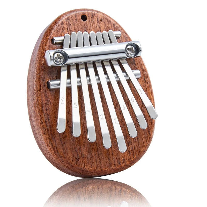 Mini Kalimba Miwayer – 8 Tasti in Legno Massello Il pianoforte da pollice compatto, perfetto per iniziare a suonare ovunque