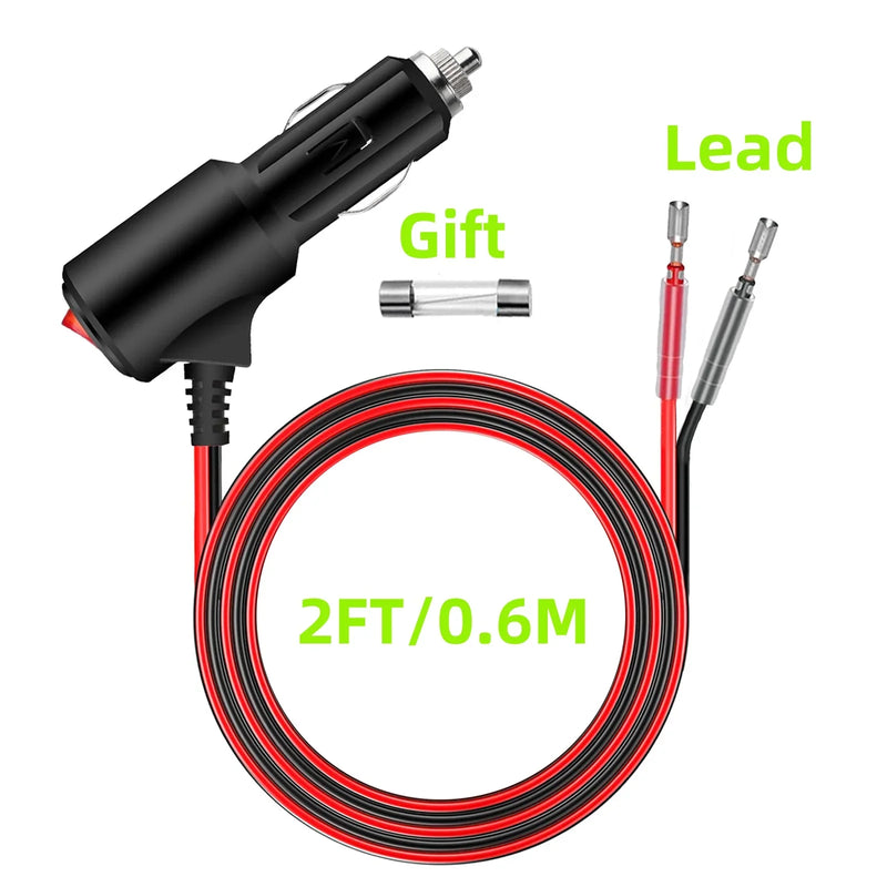 Pulsante interruttore on/off portatile 12V per cavo di prolunga caricabatteria da - S-2FT - immagine 2