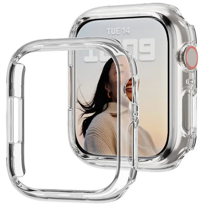 Cover per Apple Watch Custodia 45mm 41mm 44mm 40mm 42mm 38mm 46 49 mm Accessori Protezione per PC paraurti iWatch Series 8 7 SE 6 5 4 3 9 - Campeda