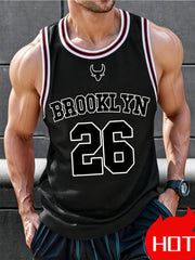 Canotta da basket Brooklyn n.26 con scollo a O tessuto ad asciugatura rapida - immagine 3