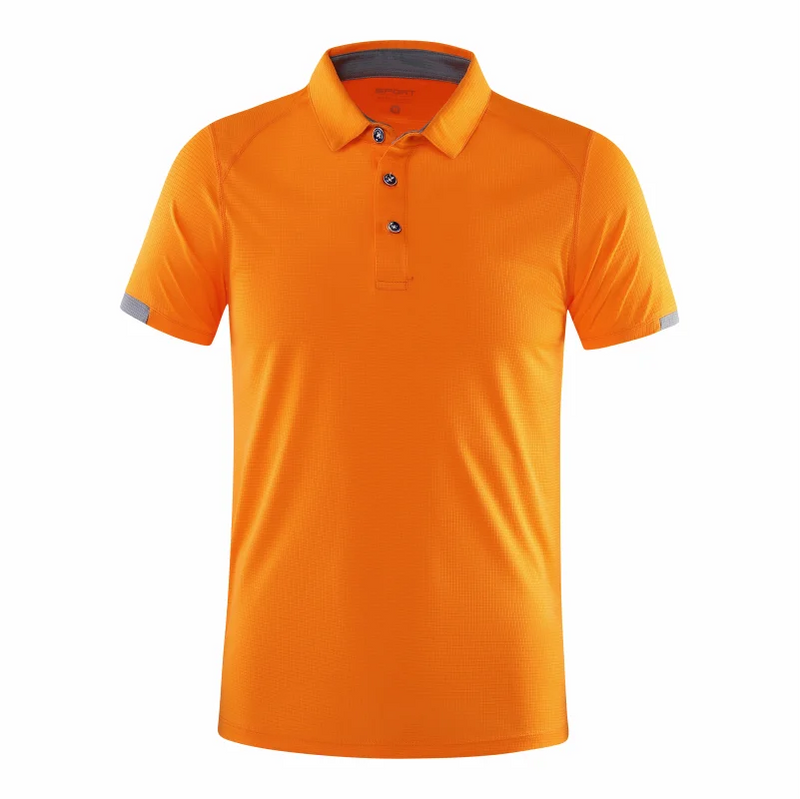 Polo da uomo a maniche corte in poliestere – traspirante, casual ed elegante per primavera ed estate - Campeda