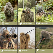 JOAXOR Ghillie Suit Tute da caccia mimetiche con foglie 3D - immagine 6
