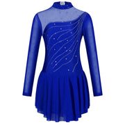 Ragazze Figura Pattinaggio su ghiaccio Vestito da balletto Palcoscenico Costume di - immagine 20