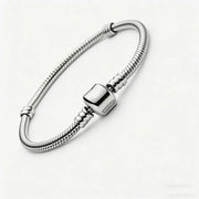 Bracciali in Argento Sterling 925 con Chiusura a Cuore e Catena Serpente - 229 gold 17 centimetri - immagine 37