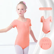 Body per balletto di base ragazze da ballo in cotone ginnastica a maniche - immagine 18