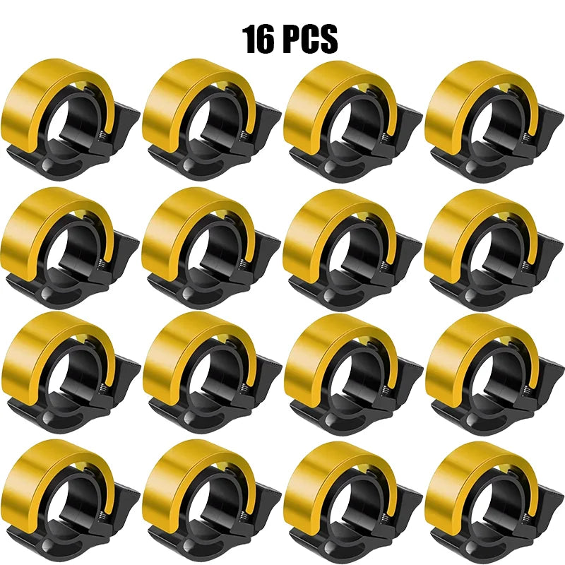 Campanello per Bicicletta in Lega da 2/4/8/16 Pezzi - 16 Pcs Gold - immagine 24