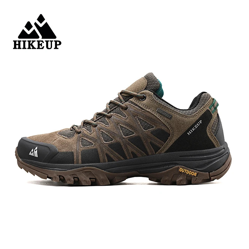 HIKEUP Scarpe da trekking uomo di arrivo traspiranti con lacci Ammortizzazione - Khaki 40 - immagine 13