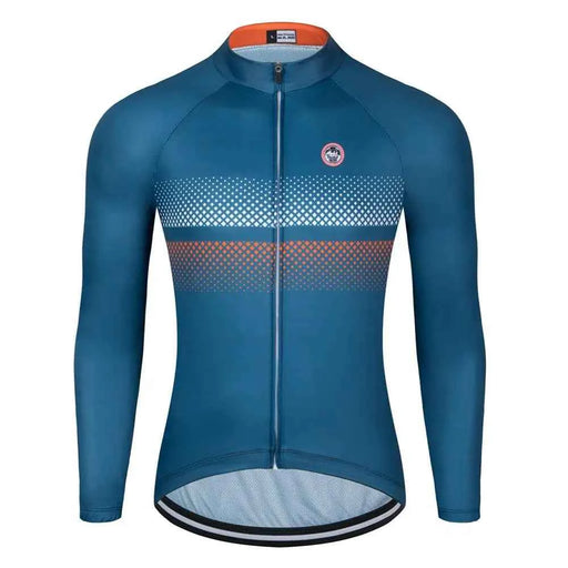Maglia da ciclismo della squadra primavera/autunno maniche lunghe uomo camicia