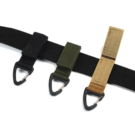 Clip Tattica MOLLE Porta Chiavi – Moschettone Nylon per Cintura e Zaino (1/2/3 Pezzi) Accessorio Outdoor EDC - Campeda