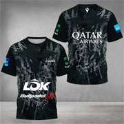 T-shirt da tennis a rapida asciugatura uomo abbigliamento estivo per padel - immagine 10