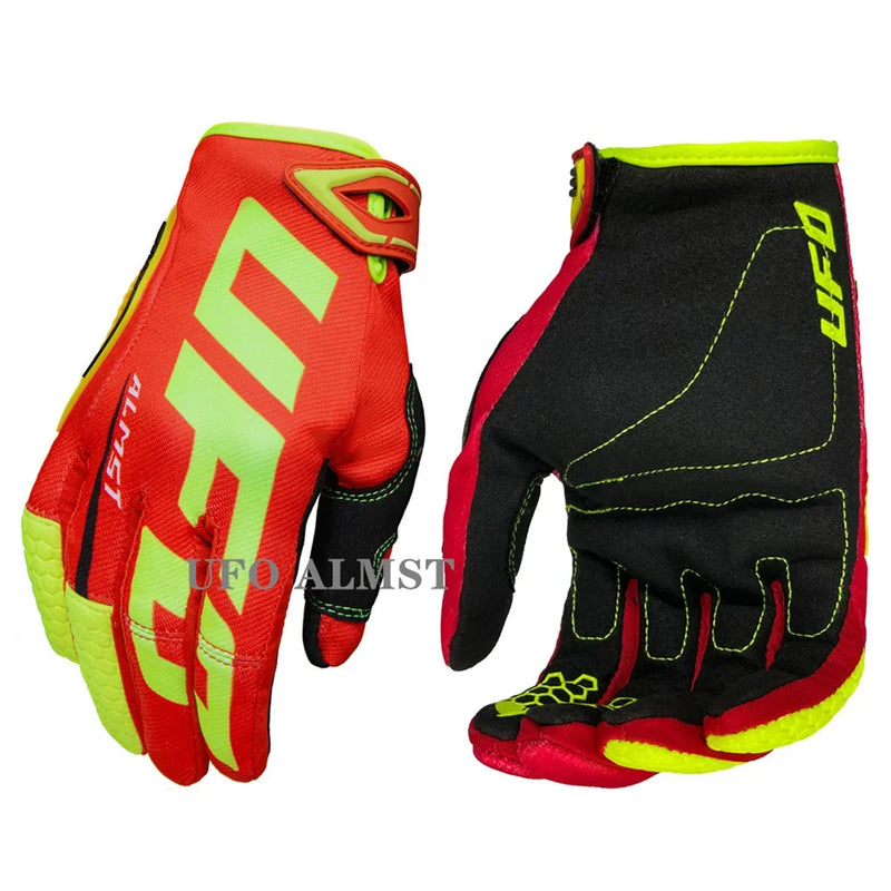 Guanti Moto Enduro Motocross UFO Almst – Antiscivolo, Traspiranti e Antiurto con Touch Screen, Guanti MX ATV Estivi